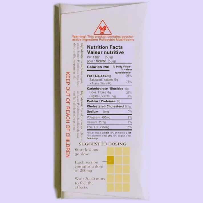 Seremoni Psilocybin Chocolate Bar Edibles (Mint & Transkei Mushrooms)